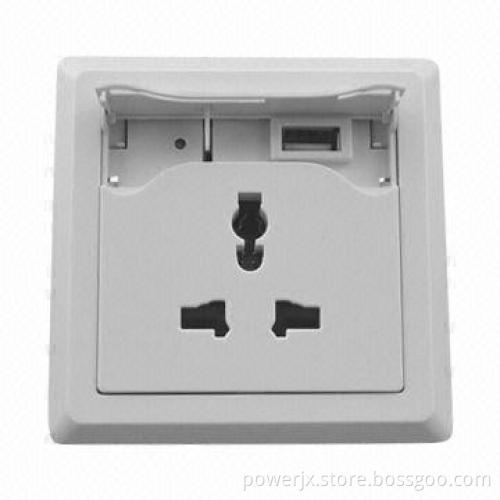 Universal USB Outlet Socket with USB Interface